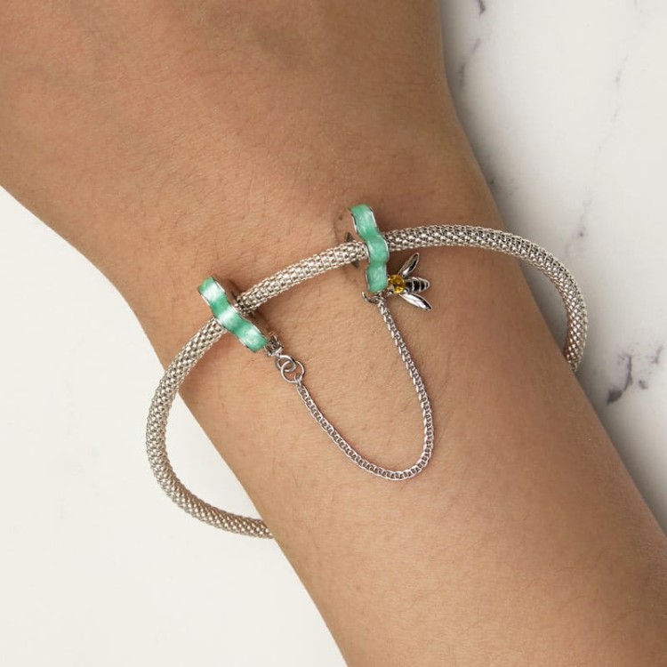 charms-zawieszka-lancuszek-zabezpieczajacy-kwiatki-pszczolka-srebro 925-min (6).jpg