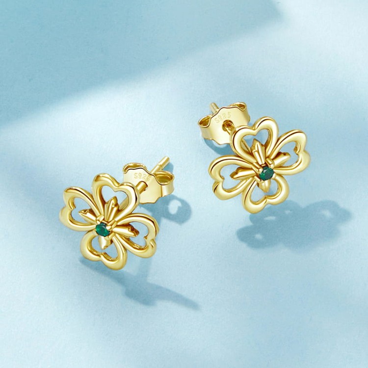 kolczyki-srebrne-kolczyki-koniczynka-pozlacane-srebro 925 (3).jpg