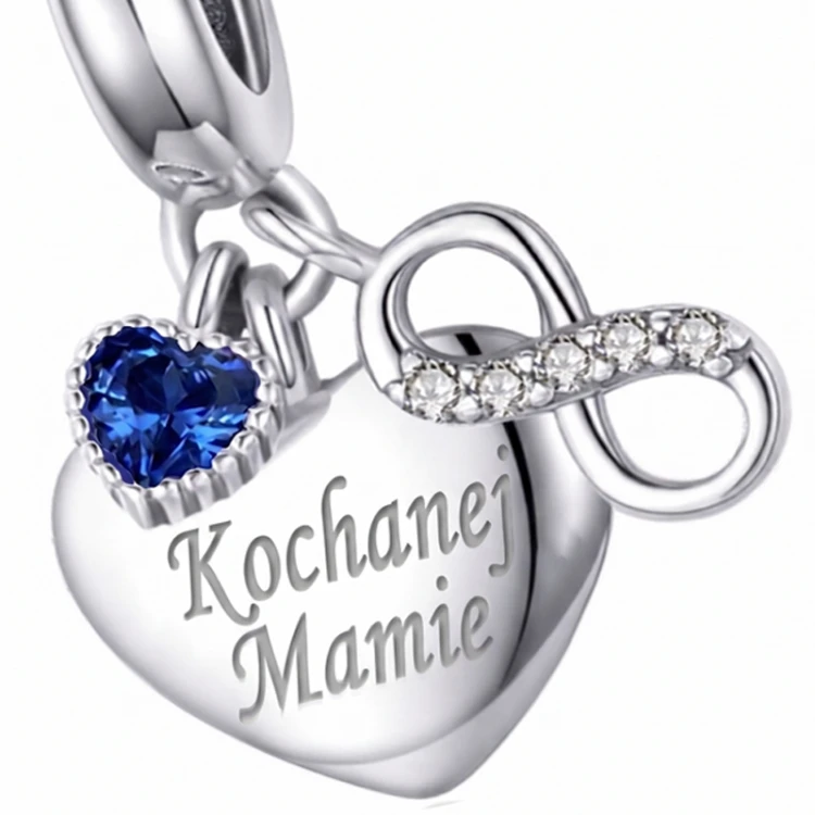 Charms na Dzień Mamy, Charms z grawerem,  Charms do pandora